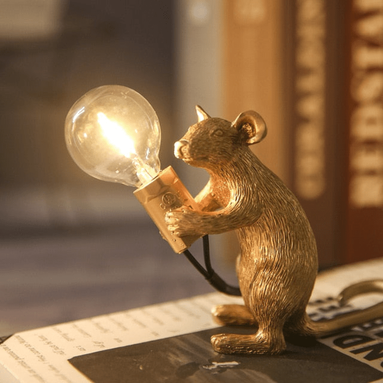 Lampa Stołowa LED w Kształcie Myszy z Dekoracyjną Formą 2