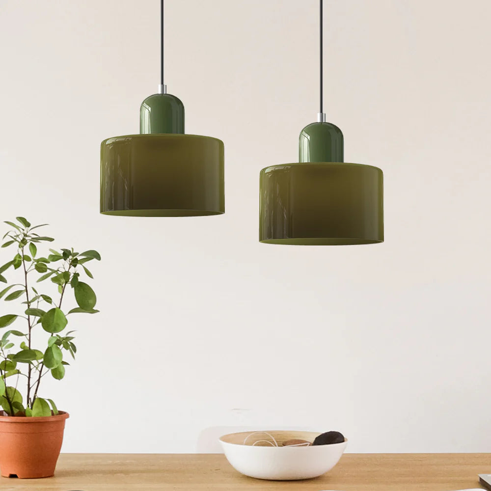 Lampa Wisząca Bauhaus z Geometrycznym Kloszem i Regulacją Wysokości 3