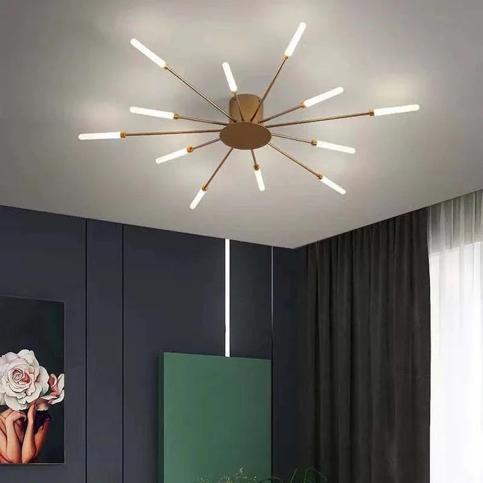 Zyrandol LED Nowoczesny z Minimalistycznym Designem i Efektem Promieni Słonecznych 1