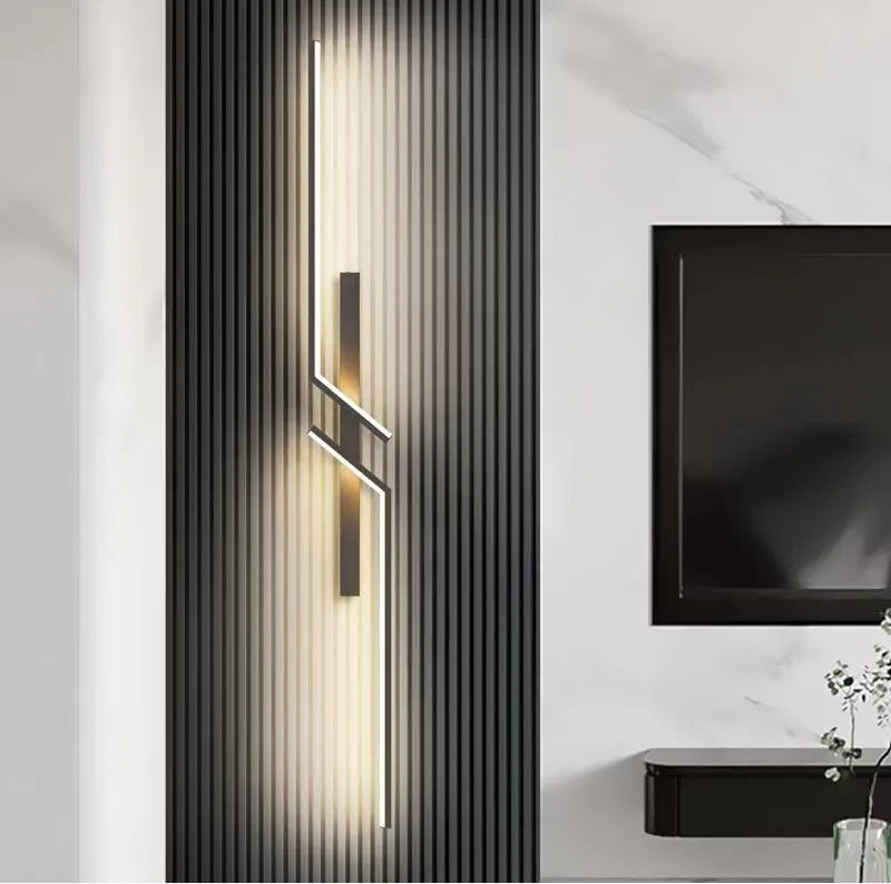 Kinkiet Nowoczesny Minimalistyczny z Zintegrowaną Diodą LED i Geometrycznym Wzorem
