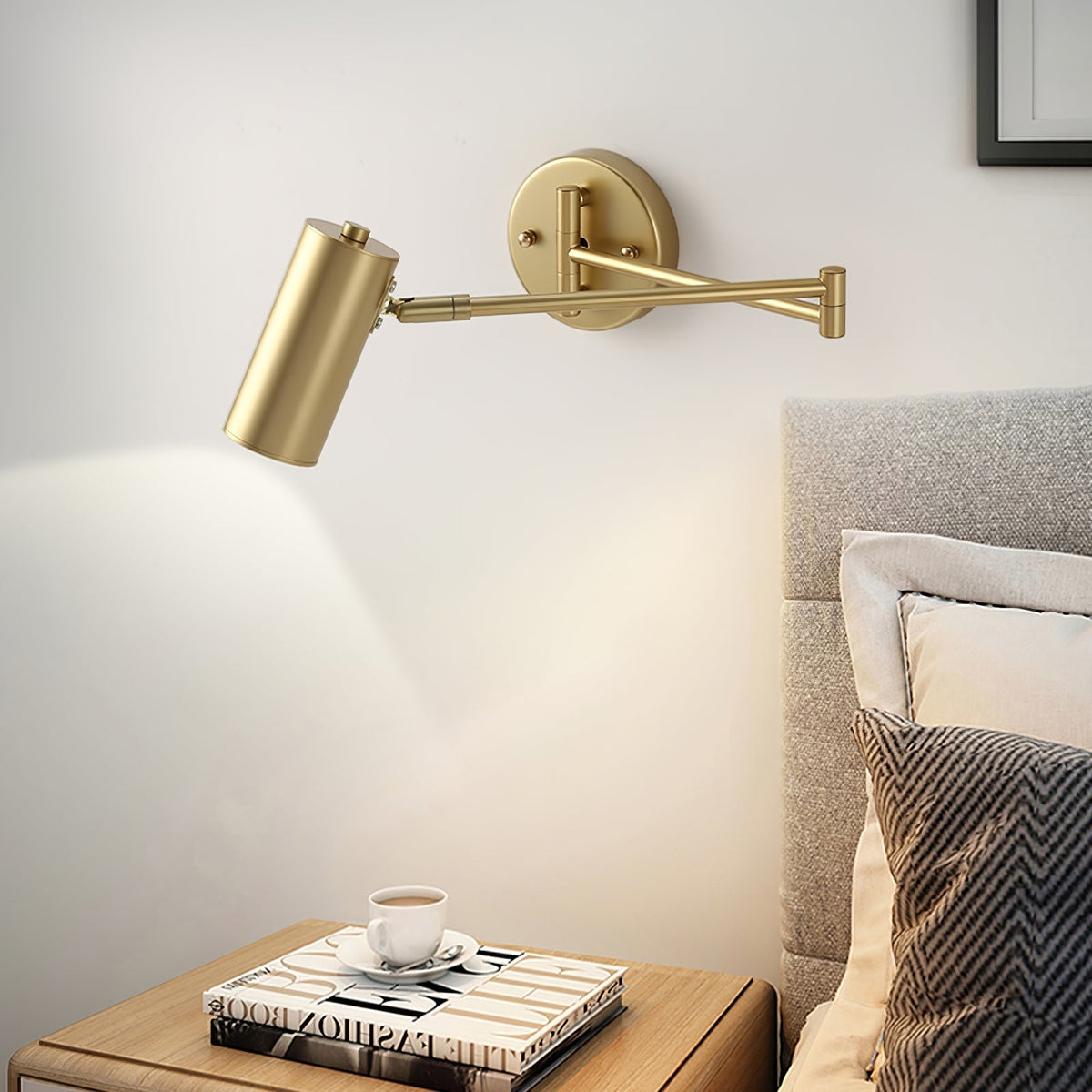 Lampa Ścienna Nowoczesna z Regulowanym Ramieniem i Obrotową Głowicą