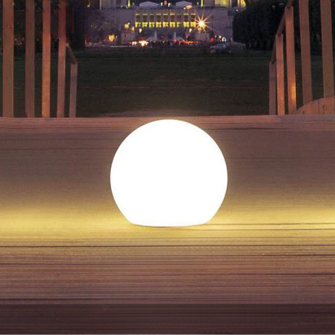 Lampa Solarna Ogrodowa Kula Dekoracyjna z Ciepłym Światłem
