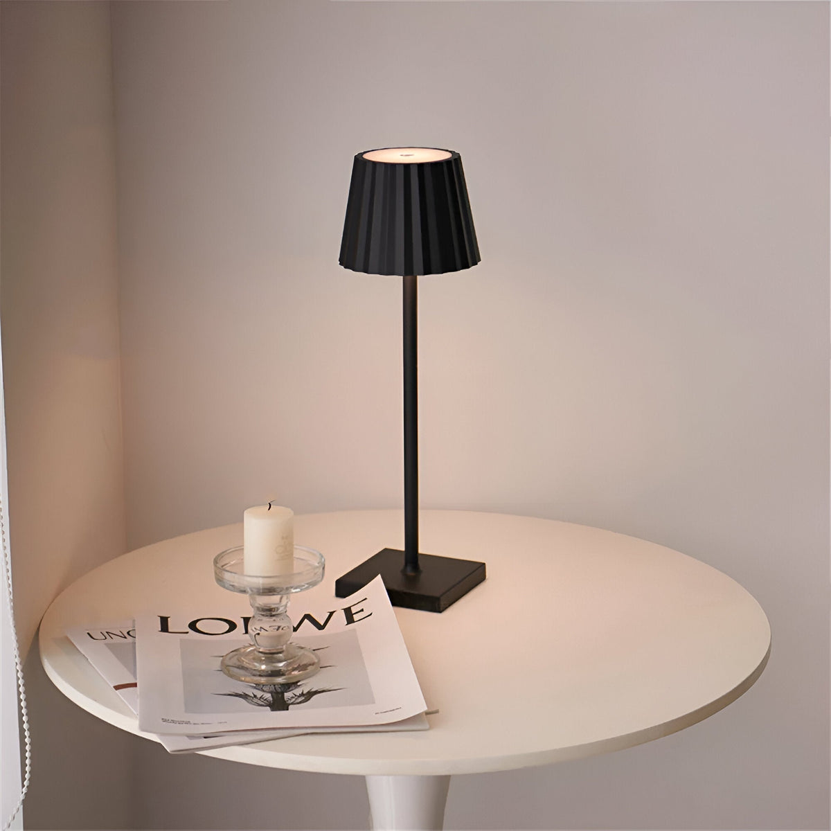 Lampa Stołowa Nowoczesna Bezprzewodowa z Dotykowym Ściemniaczem