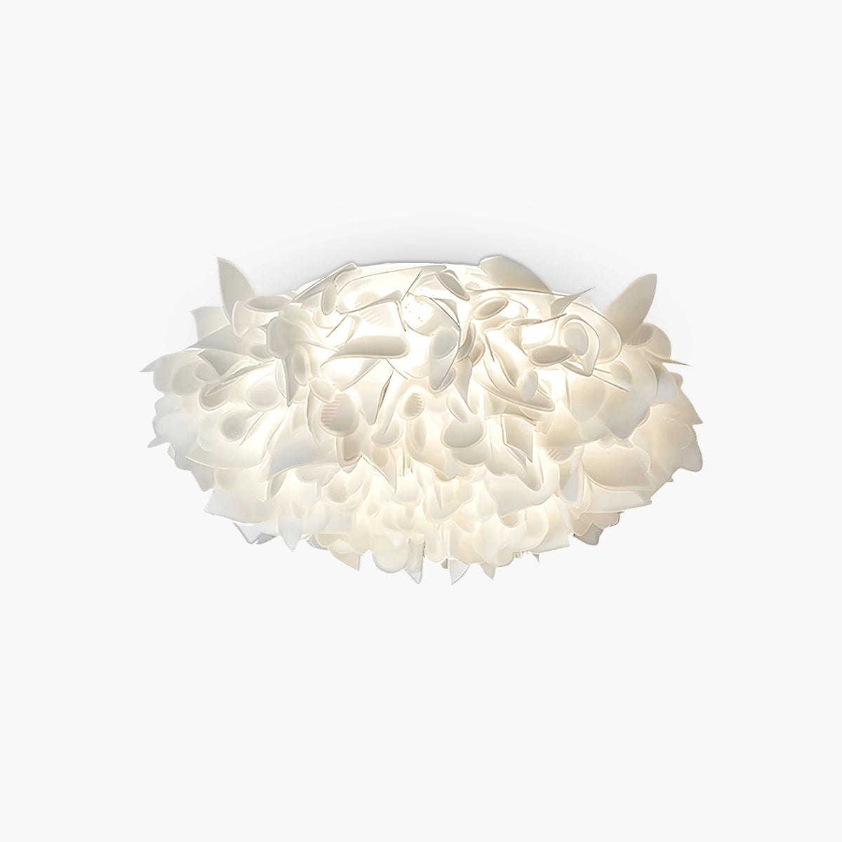 Lampa Sufitowa Glamour z Dekoracyjnymi Płatkami Kwiatów Flush Mount