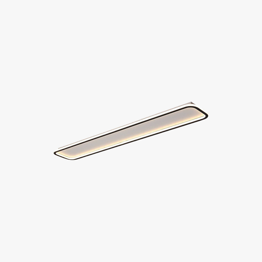 Lampa Sufitowa Nowoczesna Minimalistyczna z Prostokątnym Kloszem