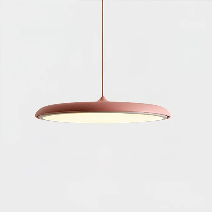 Lampa Wisząca Minimalistyczna z Okrągłym Kloszem i Wbudowanym Źródłem Światła