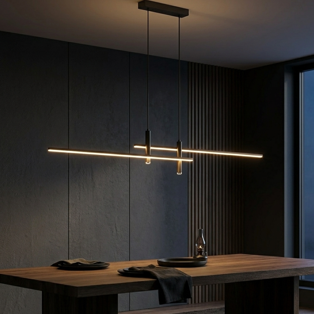 Lampa Wisząca Minimalistyczna z Regulowaną Wysokością i Funkcją Ściemniania ##POS:2##