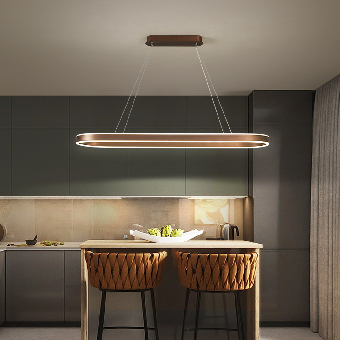 Lampa Wisząca Nowoczesna z Owalnym Kloszem i Funkcją Ściemniania