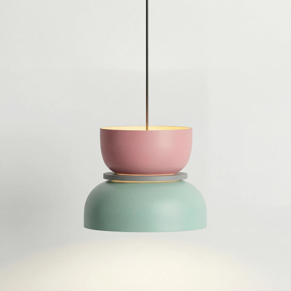 Lampa Wisząca Skandynawska z Kolorowym Kloszem