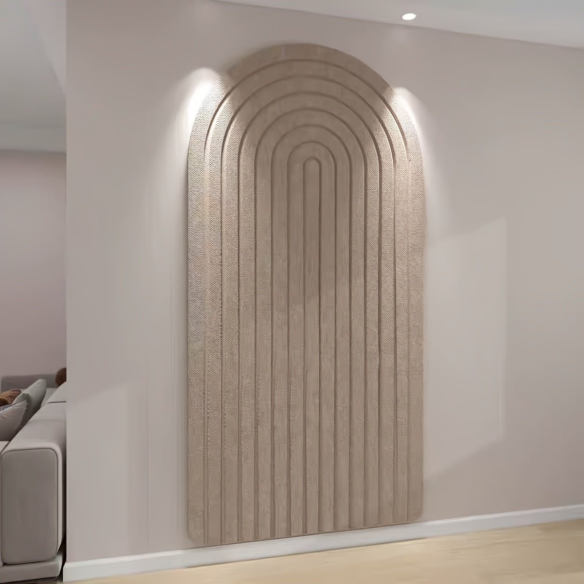 Tablica Pinboard Filcowa z Łukiem Boho do Dekoracji Ściany