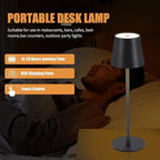 Elegancka Wodoodporna Lampa Stołowa z Wbudowanym Akumulatorem