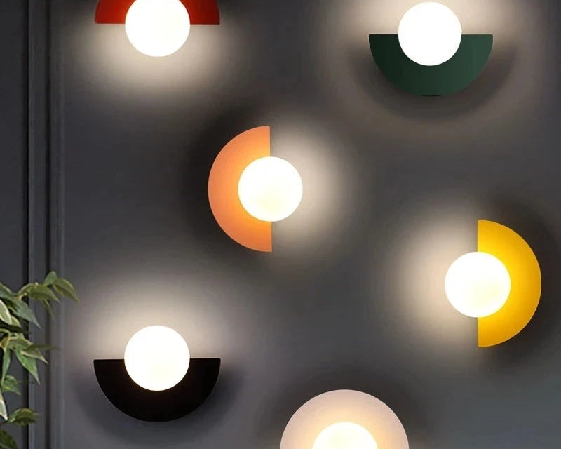 Kinkiet Ścienny LED Nowoczesny z Geometrycznym Kloszem 3