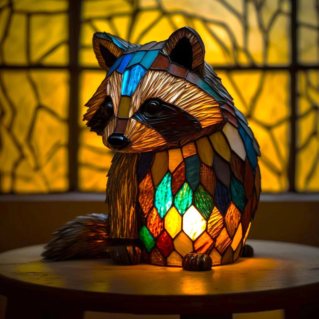 Lampa Stołowa LED z Motywem Zwierząt i Kalejdoskopowym Efektem Światła 6