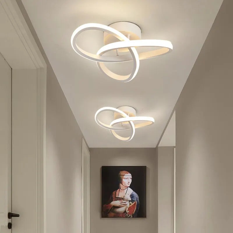 Lampa Sufitowa LED Nowoczesna z Geometrycznym Designem i 3 Trybami Światła 2