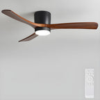 Lampa Sufitowa LED Skandynawska z Wentylatorem i Pilotem 16
