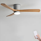 Lampa Sufitowa LED Skandynawska z Wentylatorem i Pilotem 8