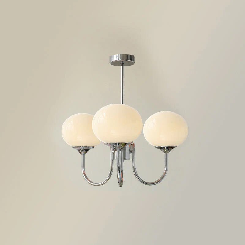 Lampa Wisząca Glamour z Szklanymi Kloszami i Metalową Konstrukcją 13