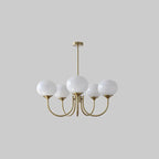 Lampa Wisząca Glamour z Szklanymi Kloszami i Metalową Konstrukcją 15