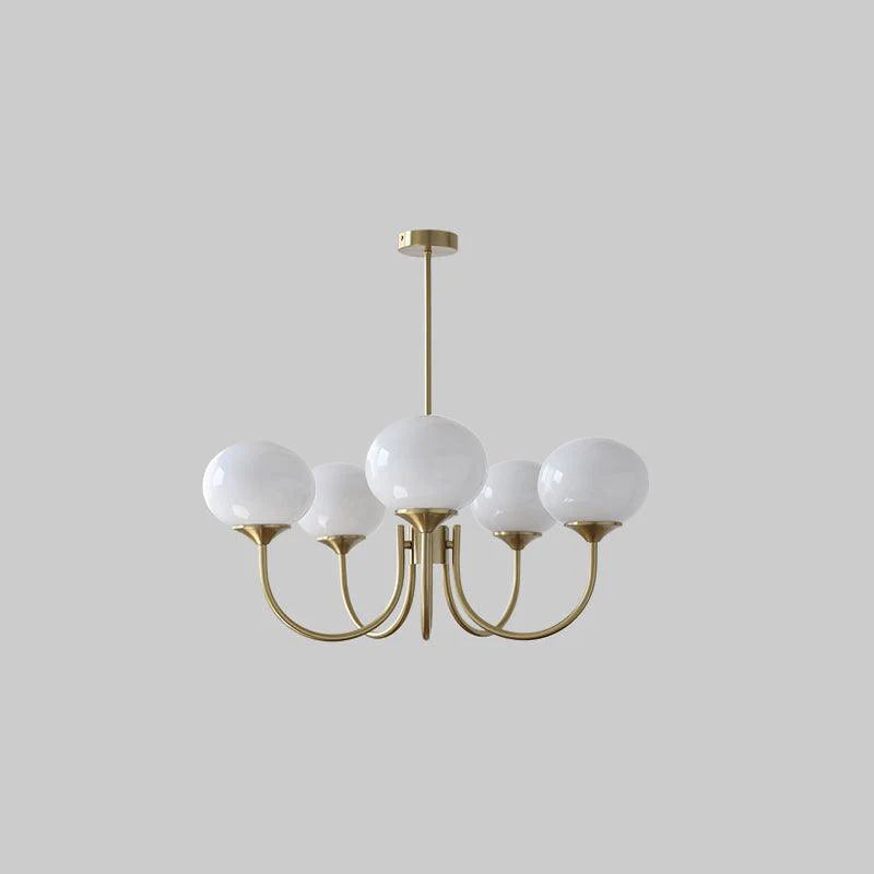 Lampa Wisząca Glamour z Szklanymi Kloszami i Metalową Konstrukcją 15