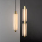 Lampa Wisząca Minimalistyczna z Kloszem z Alabastru