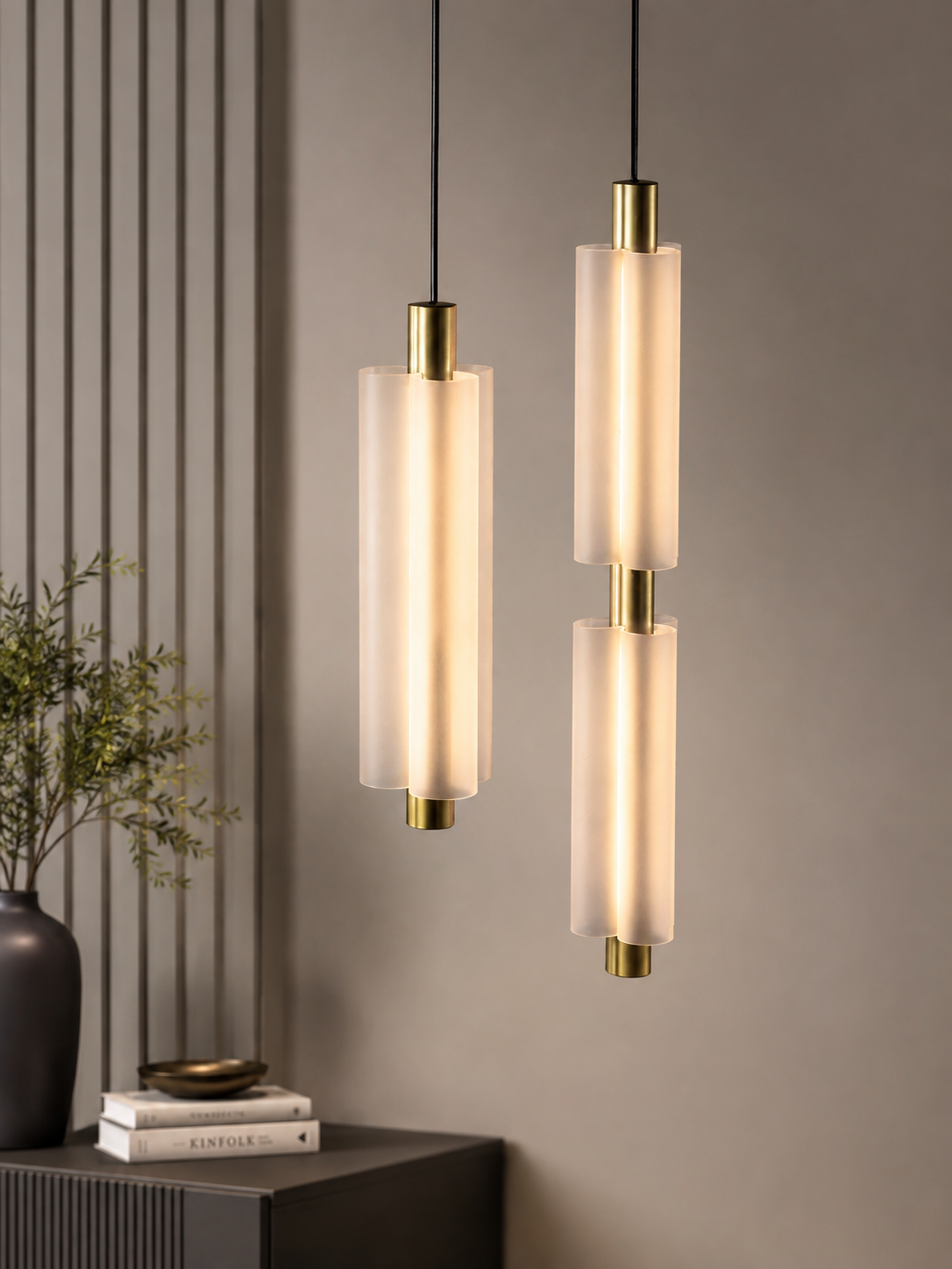 Lampa Wisząca Minimalistyczna z Kloszem z Alabastru