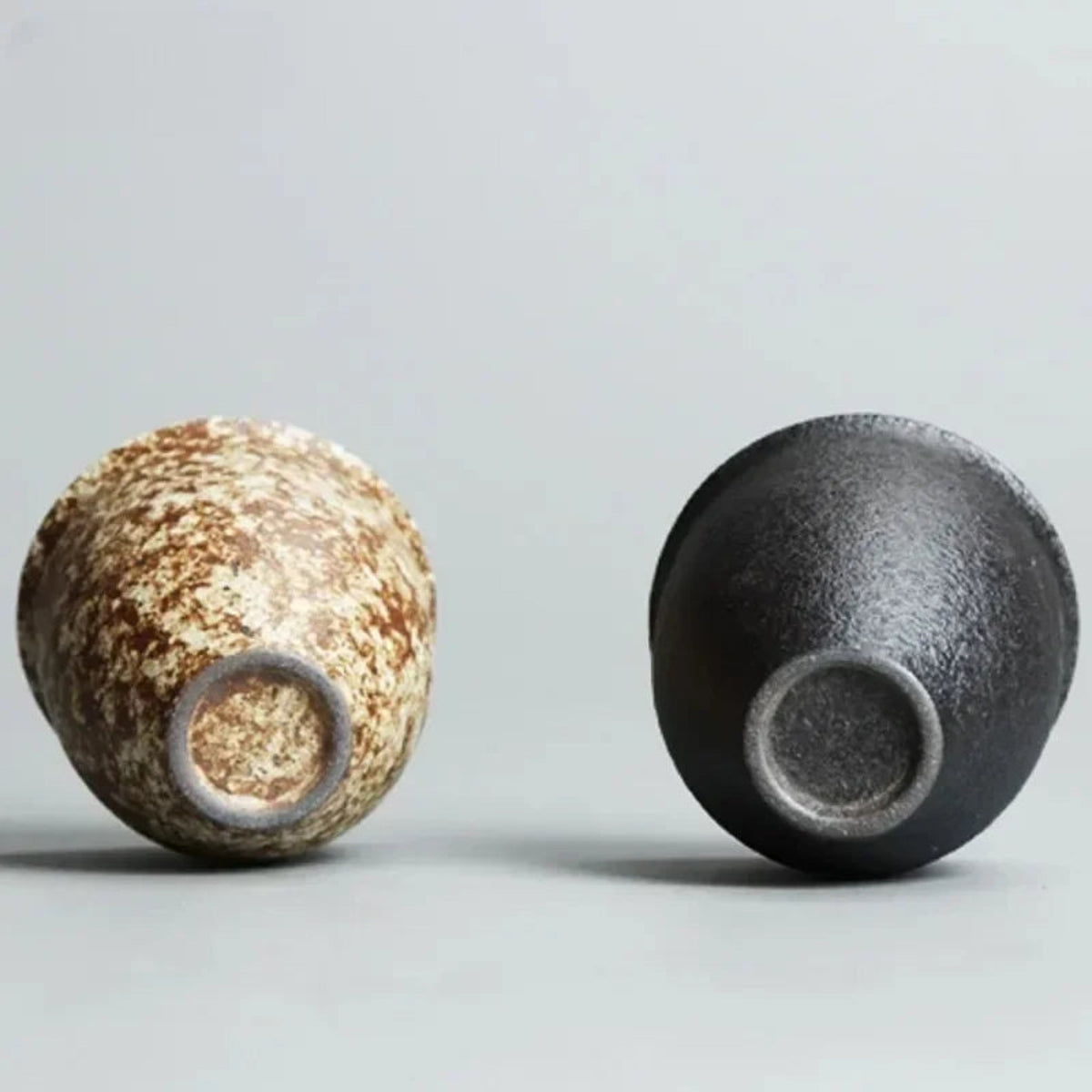 Ceramiczny Zestaw Filiżanek do Kawy i Herbaty w Stylu Rustykalnym