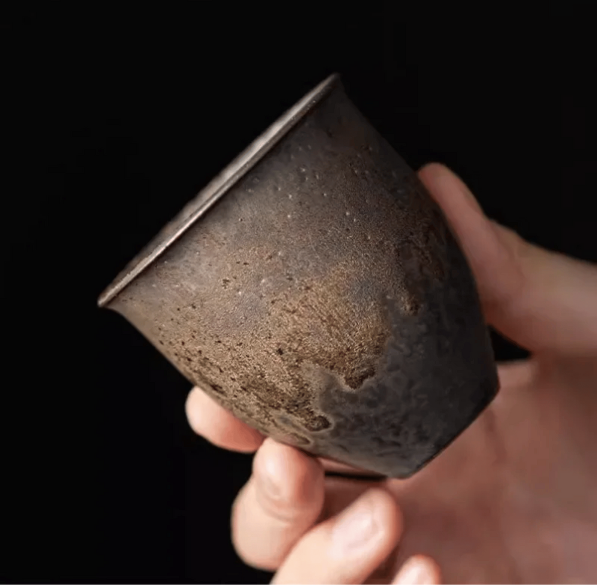 Ceramiczny Zestaw Filiżanek do Kawy i Herbaty w Stylu Rustykalnym