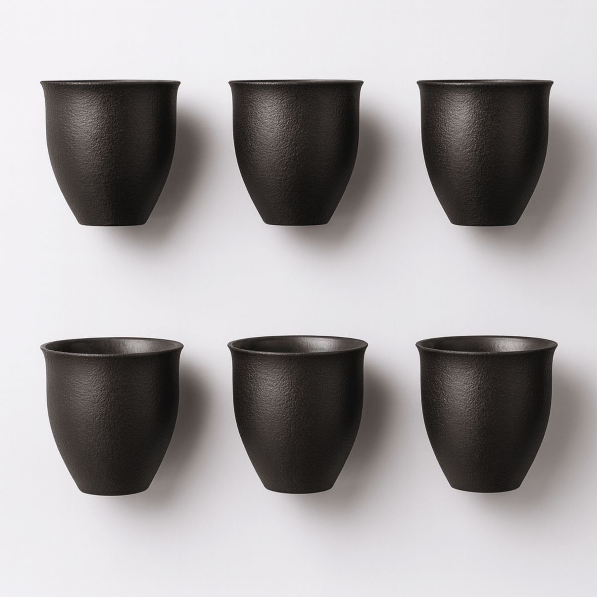 Ceramiczny Zestaw Filiżanek do Kawy i Herbaty w Stylu Rustykalnym