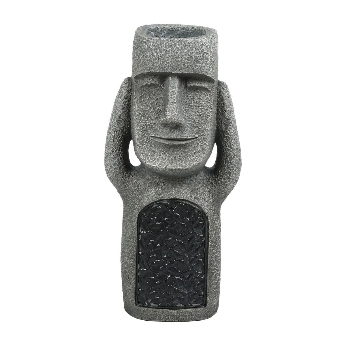 Doniczka Ogrodowa Moai z Wbudowanym Oświetleniem Solarnym