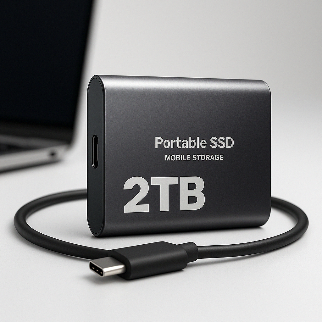 Dysk SSD Zewnętrzny Przenośny z USB-C 2TB