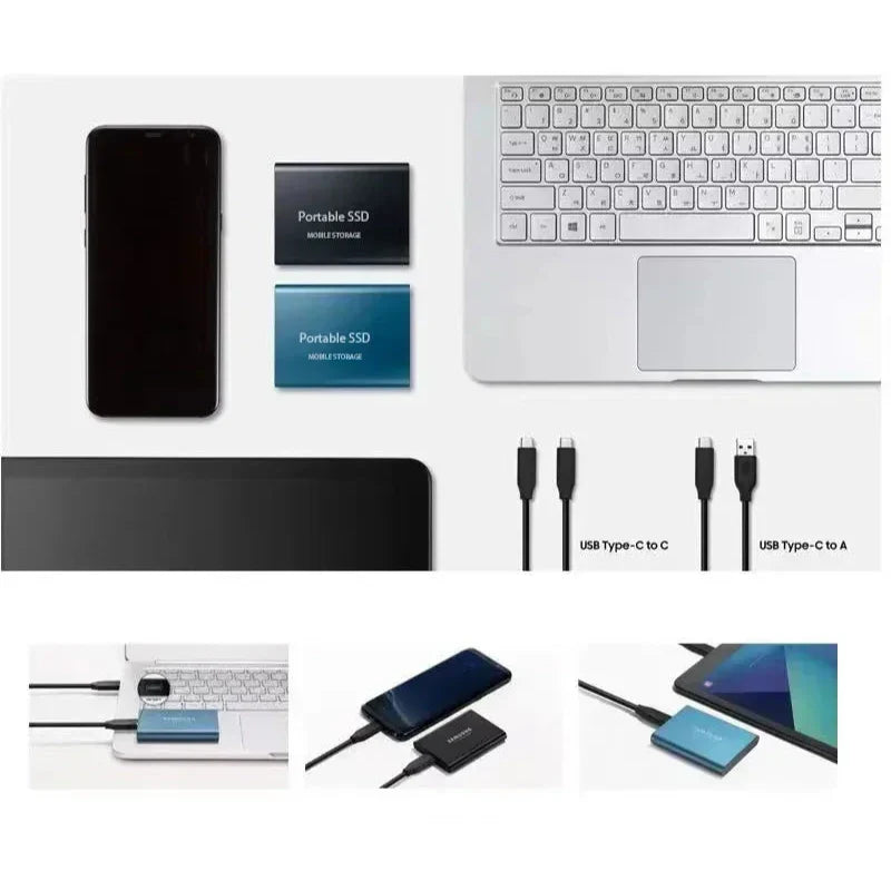 Dysk SSD Zewnętrzny Przenośny z USB-C 2TB