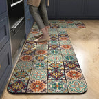 Dywanik Kuchenny Antypoślizgowy z Wzorem Kafelkowym do Kuchni i Korytarza