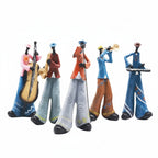 Figurka Muzyk Jazzowy Dekoracja na Półkę i Stół z Instrumentem