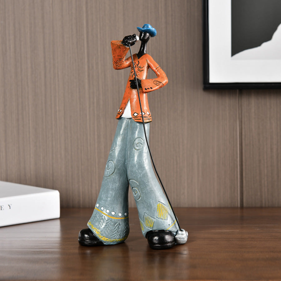 Figurka Muzyk Jazzowy Retro Dekoracja na Półkę