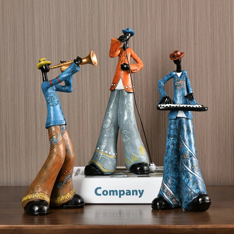 Figurka Muzyk Jazzowy Retro Dekoracja na Półkę