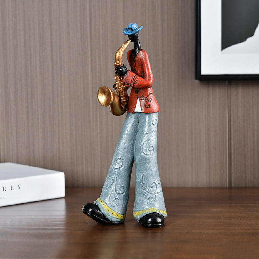 Figurka Muzyk Jazzowy Retro Dekoracja na Półkę