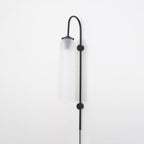 Kinkiet Art Deco z Cylindrycznym Kloszem Szklanym na Wtyczkę ##POS:75##