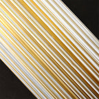 Kinkiet Art Deco z Ryflowanym Szkłem w Złotej Oprawie
