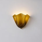 Kinkiet Art Deco ze Szklanym Kloszem w Kształcie Tulipana