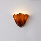 Kinkiet Art Deco ze Szklanym Kloszem w Kształcie Tulipana