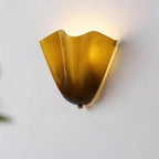 Kinkiet Art Deco ze Szklanym Kloszem w Kształcie Tulipana