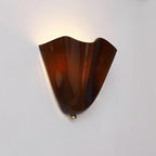 Kinkiet Art Deco ze Szklanym Kloszem w Kształcie Tulipana