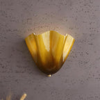 Kinkiet Art Deco ze Szklanym Kloszem w Kształcie Tulipana