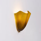 Kinkiet Art Deco ze Szklanym Kloszem w Kształcie Tulipana