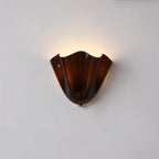 Kinkiet Art Deco ze Szklanym Kloszem w Kształcie Tulipana
