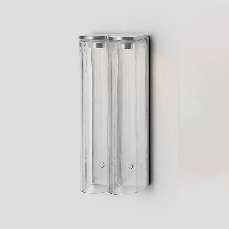 Kinkiet Nowoczesny Minimalistyczny z Cylindrycznym Kloszem Szklanym