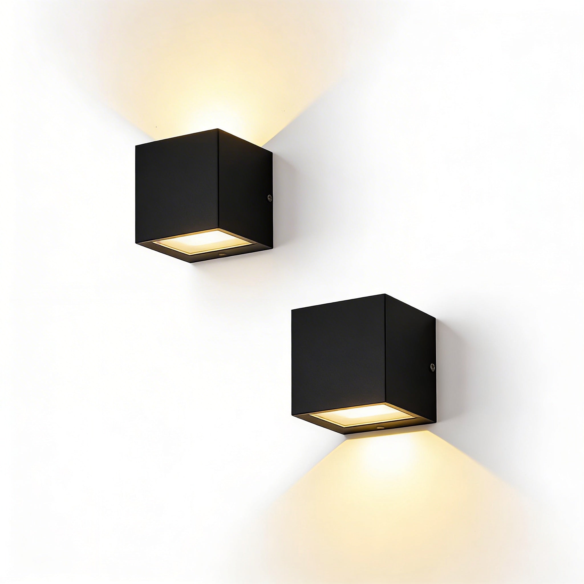 Kinkiet Ścienny LED Kostka z Opcjonalnym Czujnikiem Ruchu