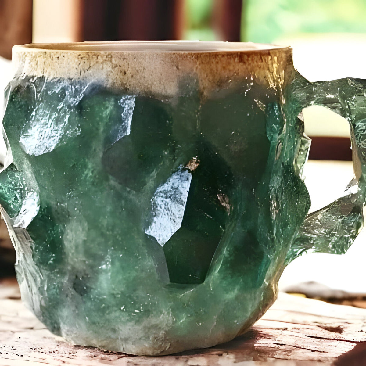 Kubek do Kawy i Herbaty z Wzorem Kryształu Mineralnego