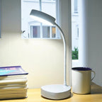 Lampa Biurkowa Minimalistyczna z Elastyczną Szyją i Regulacją Jasności