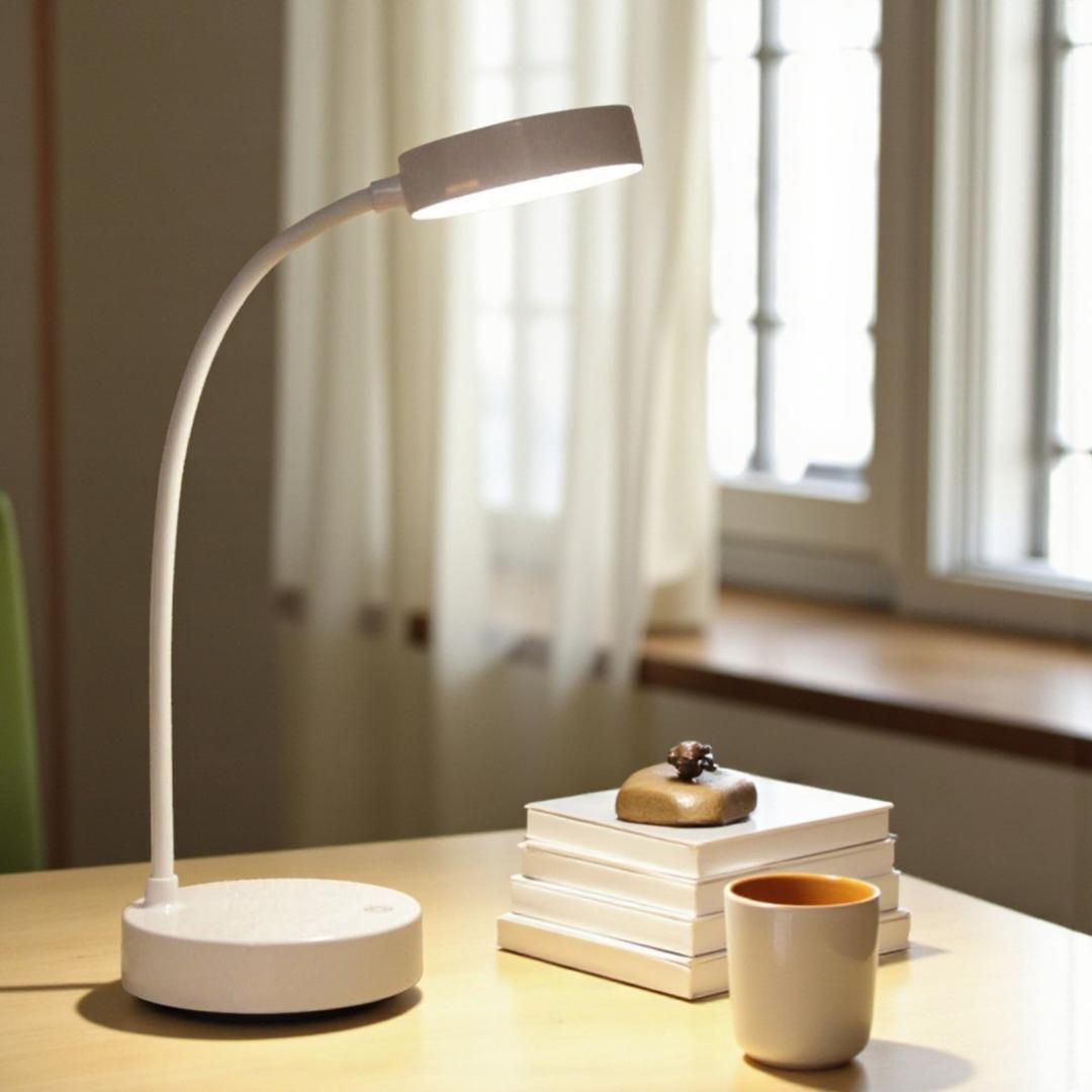 Lampa Biurkowa Minimalistyczna z Elastyczną Szyją i Regulacją Jasności